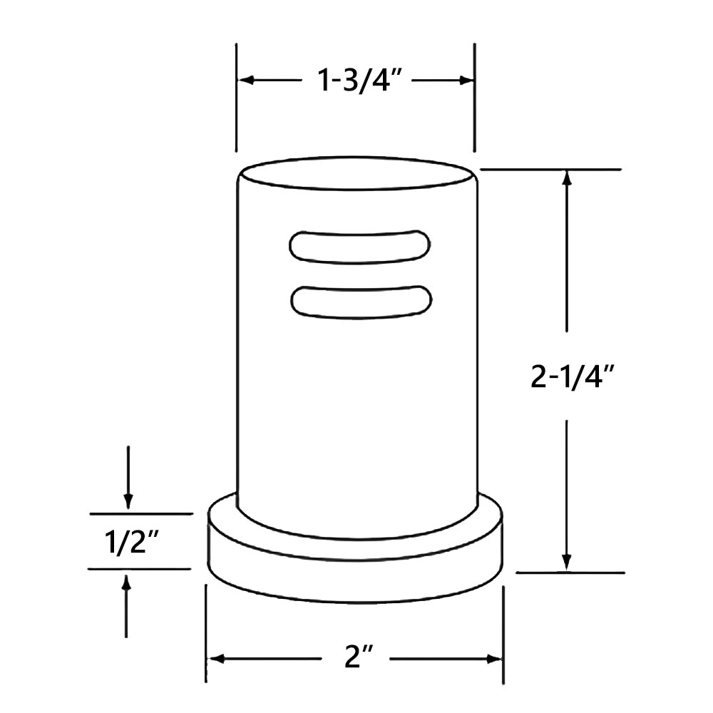 5742-T FLANGED AGP CAP SN - W02