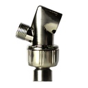 5788-T Plastic Shower Arm Mount with Satin Nickel Brass Ball. - W02