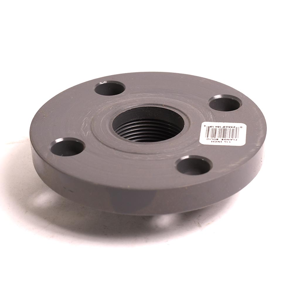 1-1/4" Threaded PVC Floor Flange SCH80 - W02