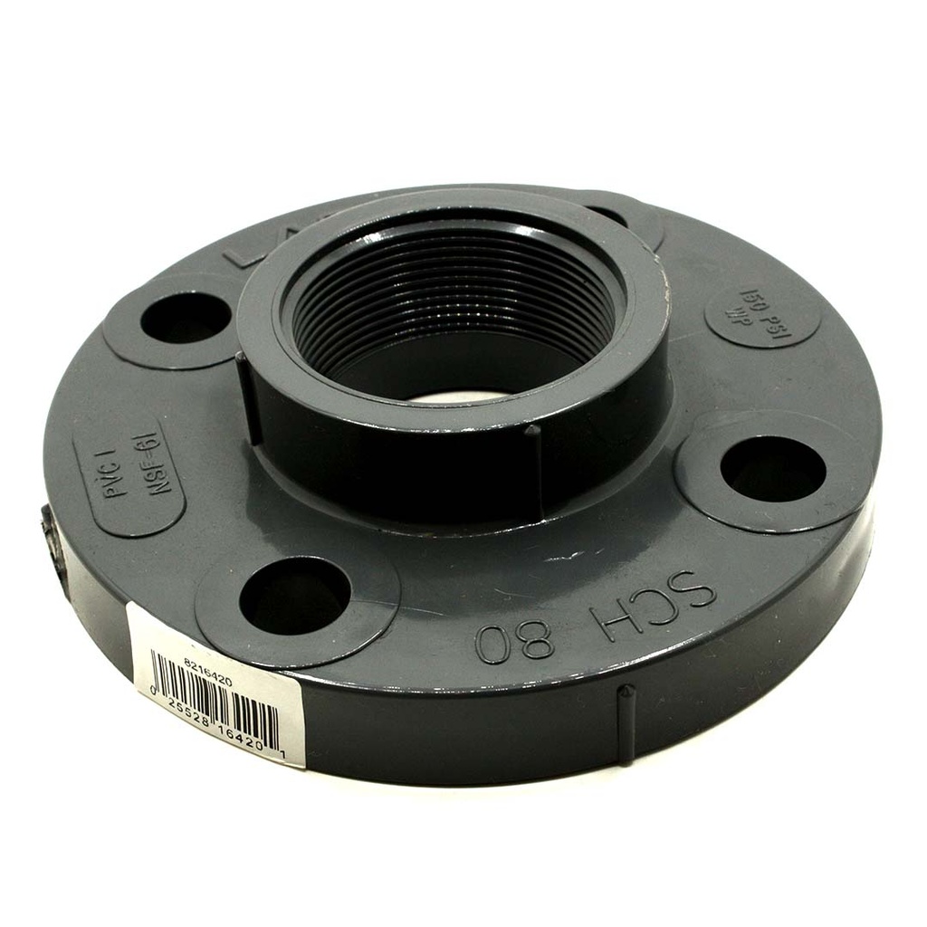 2" Threaded PVC Floor Flange SCH80 - W02