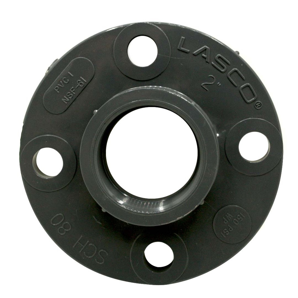 2" Threaded PVC Floor Flange SCH80 - W03