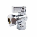 6460-T 1/2" FIP x 1/2" Slip Joint Quater-Turn Angle Stop Valve  (4402460) - W02