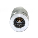 3/8" x 1/4" MPT Auto Steel Coupler Reducer - Silver - Single Display Pack - W03