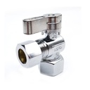 6461-T 1/2" FIP x 1/2" Comp. Quater-Turn Angle Stop Valve (4402461) - W02