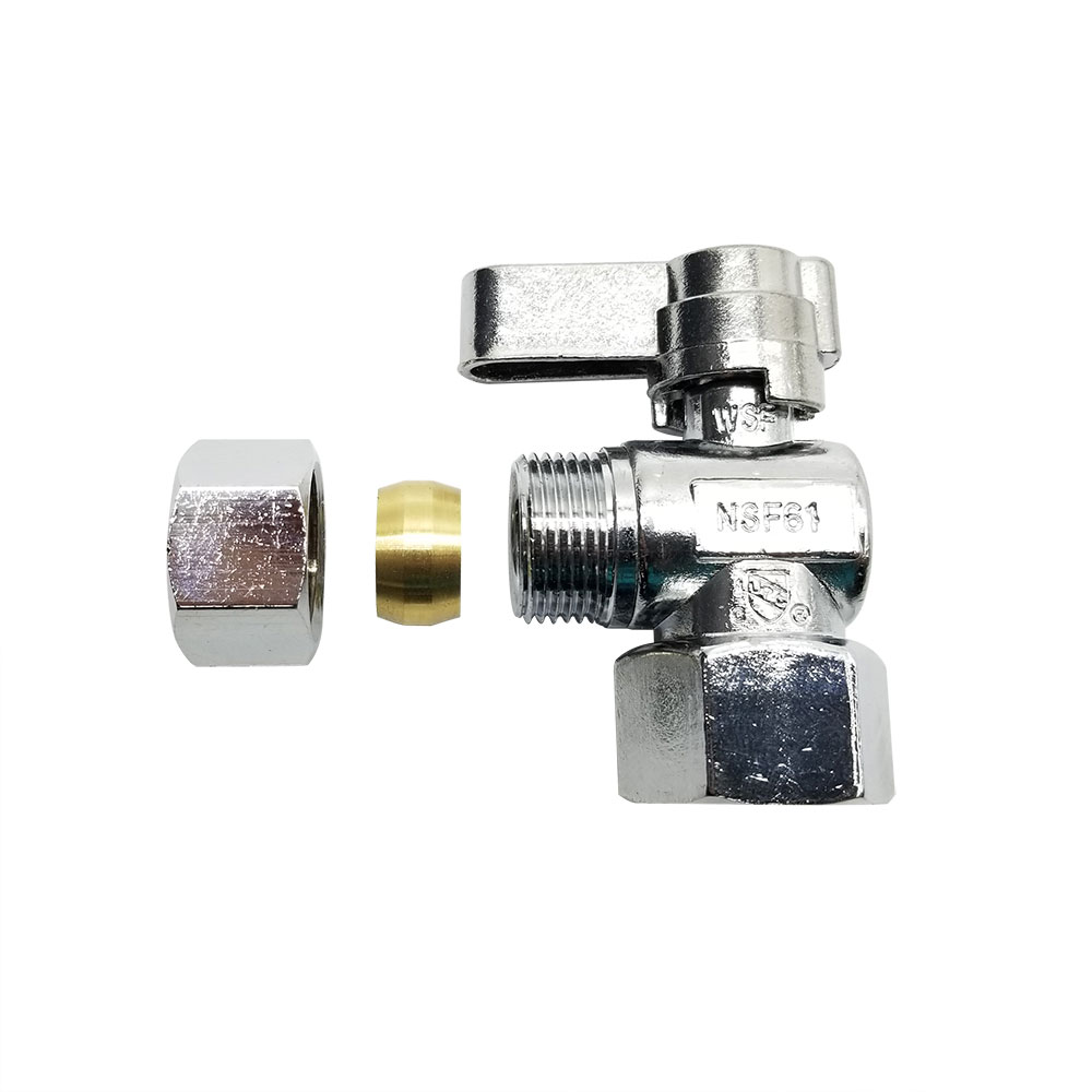 6465-T 5/8" Comp x 1/2" Comp Quater-Turn Angle Stop Valve (4402465 & 2465-T) - W04