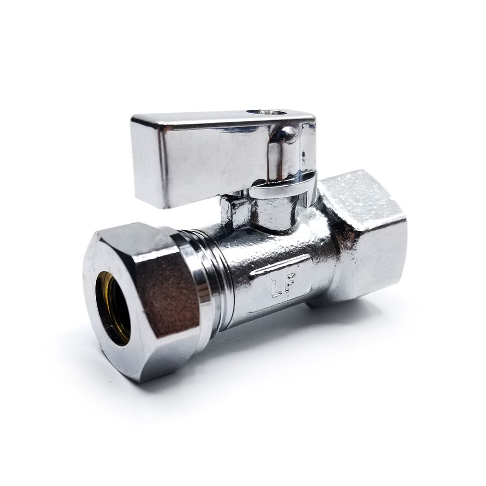 6466-T 1/2" FIP x 1/2" Slip Joint Quater-Turn Straight Stop Valve - W02