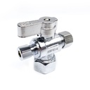6478-T 1/2" FIP x 3/8" Comp x 1/4" Comp Quater-Turn Angle Stop Valve (4402478) - W03