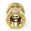1/2" x 1/2" FPT Straight Through Coupler  - 2200PSI (no valve)
 - 100 Pack Bulk - W03