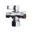 6489-T 5/8" Comp x 1/2" Slip Joint x 3/8" Comp Quater-Turn Angle Stop Valve(4402489 & 2489-T) - W03