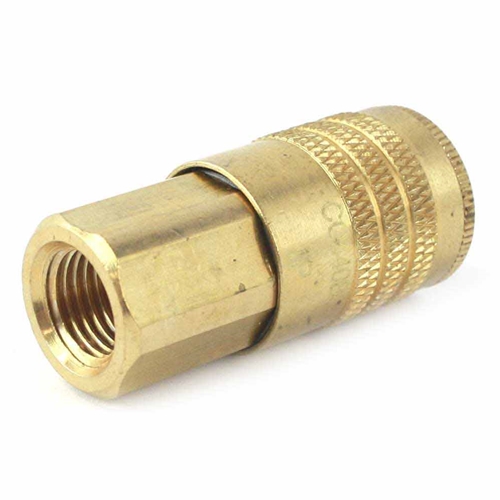 1/4" x 1/4" FPT ARO Series Brass Coupler
 - Six Display Pack - W02