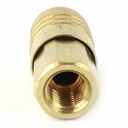 1/4" x 1/4" FPT ARO Series Brass Coupler
 - 25 Pack Bulk - W04