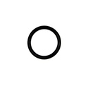 7326-T 1-5/8" I.D. x 2" O.D. x 3/16" Wall O-Ring - W02