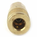 1/4" x 1/4" FPT ARO Series Brass Coupler
 - 100 Pack Bulk - W05