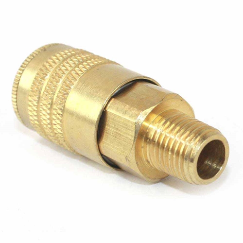 1/4" x 1/4" MPT ARO Series Brass Coupler
 - Single Display Pack - W02