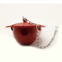 B-257RV Universal Heavy-Duty Anchor Toilet Repair Flapper - Red - W02