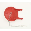 B-257RV Universal Heavy-Duty Anchor Toilet Repair Flapper - Red - W03