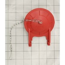 B-257RV Universal Heavy-Duty Anchor Toilet Repair Flapper - Red - W05