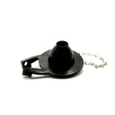 B-257V Universal Heavy-Duty Anchor Toilet Repair Flapper - Black - W02