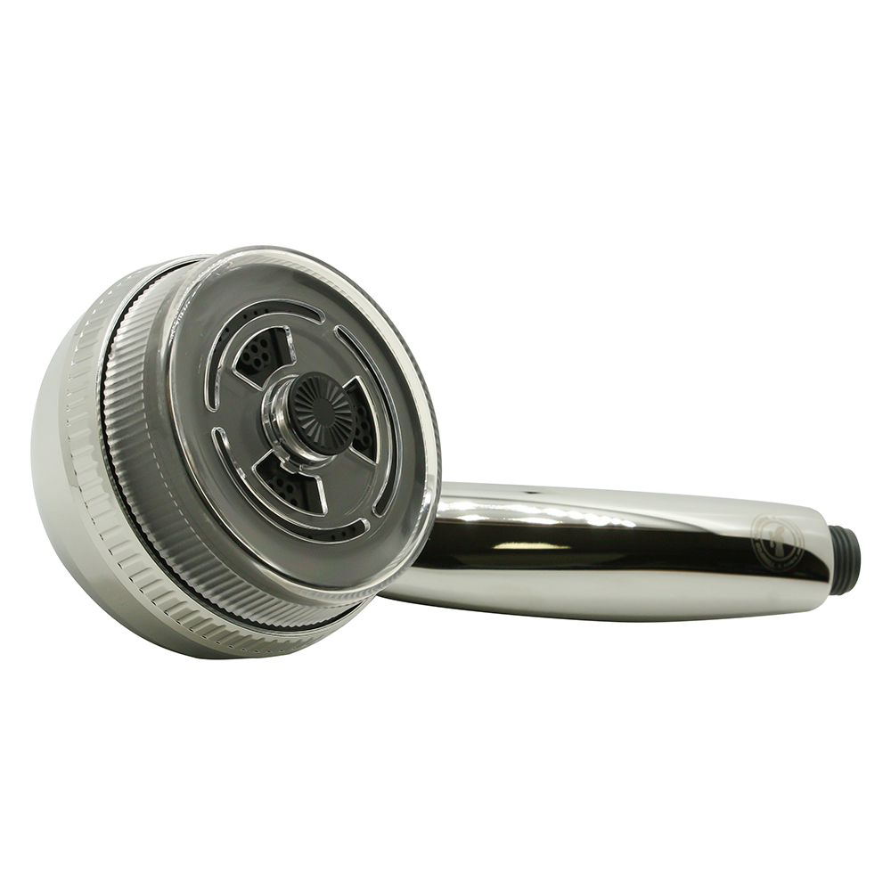3 Pattern Multi-Function Massage Shower Handheld Set - Chrome - W02