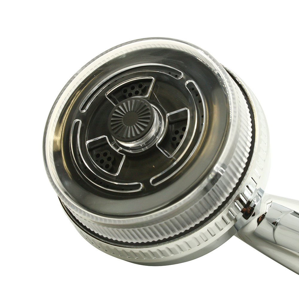 3 Pattern Multi-Function Massage Shower Handheld Set - Chrome - W04