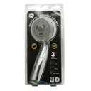 3 Pattern Multi-Function Massage Shower Handheld Set - Chrome - W05