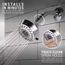 6 Pattern Multi-Function Shower Head - Chrome - W03