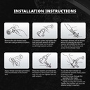 5 Pattern Multi-Function Shower Handheld Set - Brushed Nickel - W07
