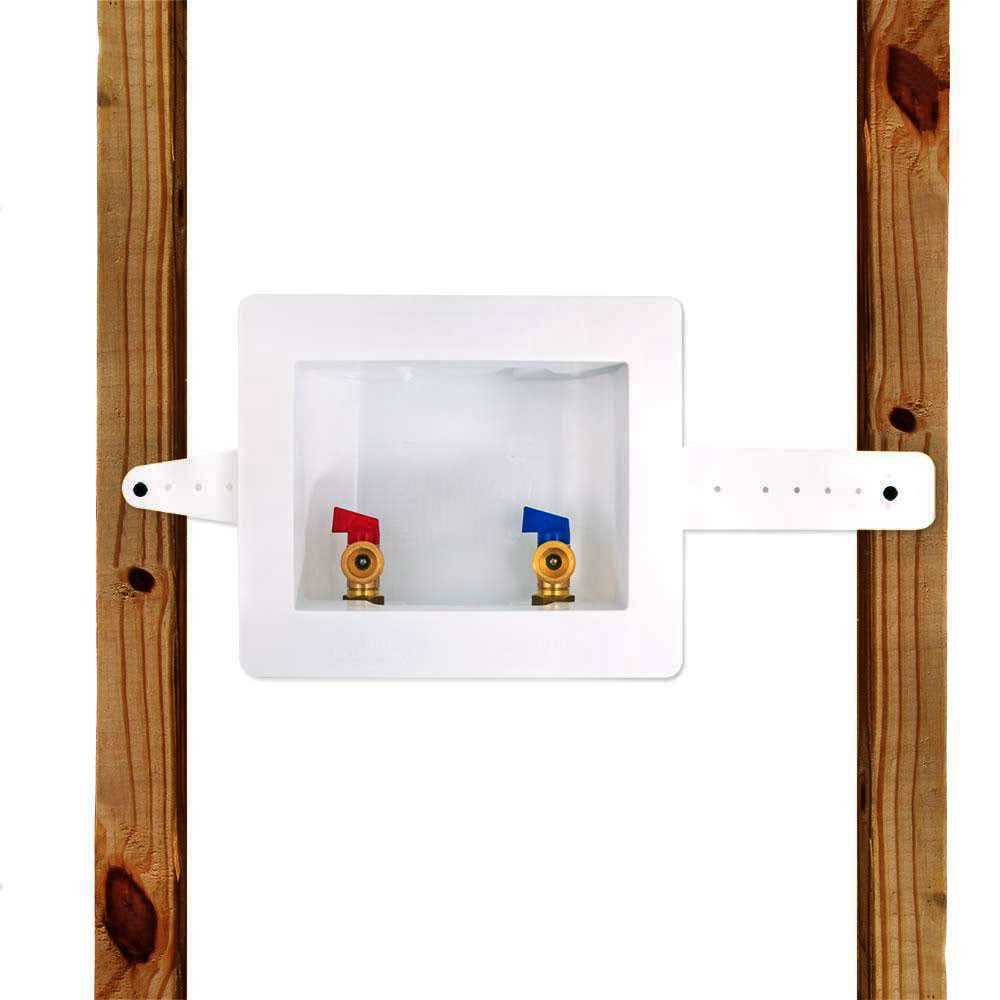PLASTIC W/M BOX WITH VALVES - W03