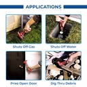 4-In-1 EMERGENCY GAS SHUT-OFF WRENCH/WATER KEY  - W04