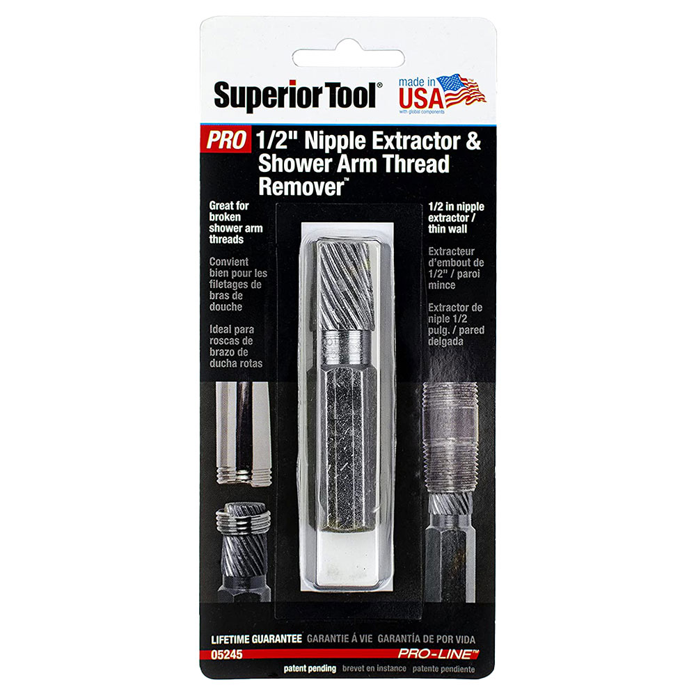 05245 1/2" Nipple Extractor & Shower Arm Thread Remover - W04