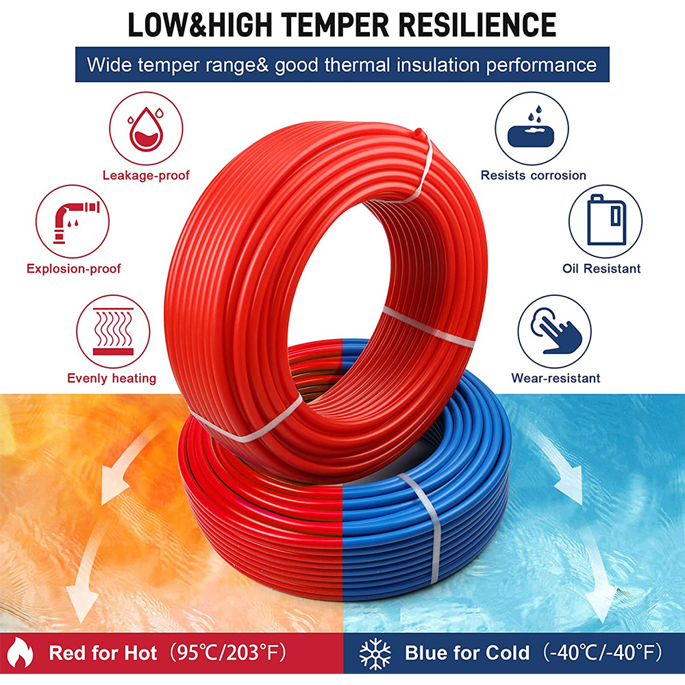 1/2" x 100ft Pipe Roll - PEX-B   (RED Color) - W02
