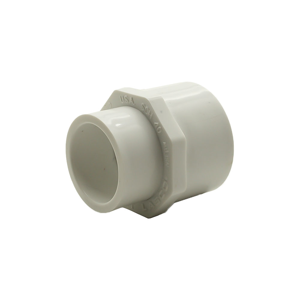 1/2" Slip x 3/4" Female Thread PVC Adapter SCH40 - W02