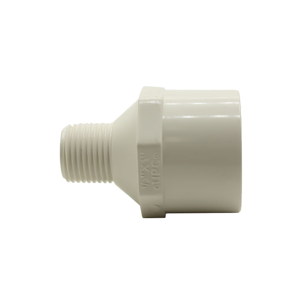 1-1/2" Male Thread x 1-1/4" Slip PVC Adapter SCH40 - W03