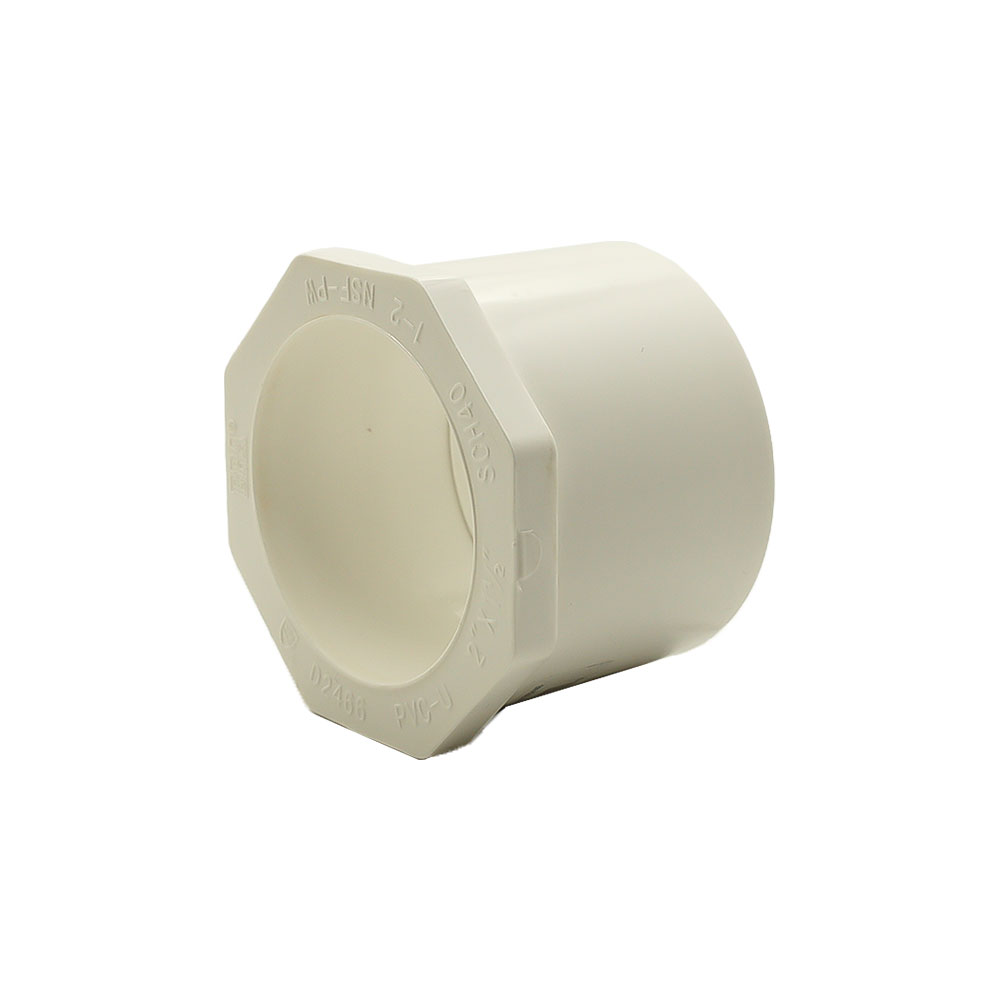 1-1/2" x 1/2" Slip x Slip PVC Bushing/Reducer SCH40 - W02