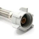 American Standard Nut x 7/8" Ballcock Nut x 16" Long Stainless Steel Braided Toilet Riser  - W02