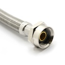 American Standard Nut x 7/8" Ballcock Nut x 16" Long Stainless Steel Braided Toilet Riser  - W03