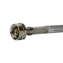 1/2" FIP x 7/8" Ballcock Flexible Braided PVC 12" Long Toilet Tank Riser - W02