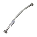 1/2" FIP x 7/8" Ballcock Flexible Braided PVC 16" Long Toilet Tank Riser - W02
