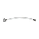 3/8" Comp x 7/8" Ballcock x 20" Long Flexible Braided PVC Toilet Tank Riser - W02