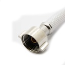 3/8" Comp x 7/8" Ballcock x 20" Long Flexible Braided PVC Toilet Tank Riser - W04