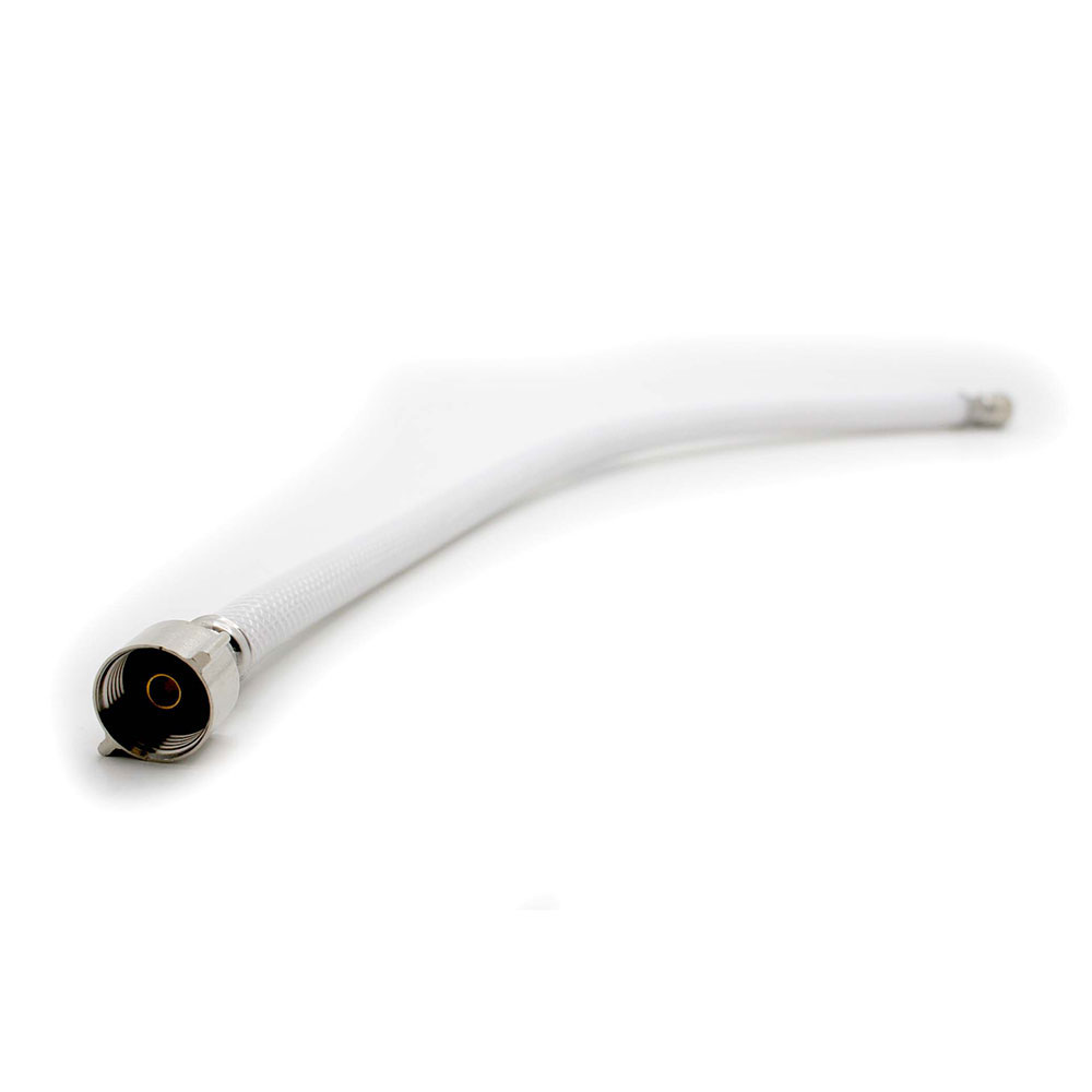 3/8" Comp x 7/8" Ballcock x 20" Long Flexible Braided PVC Toilet Tank Riser - W05