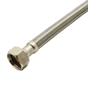 1/2" FIP x 1/2" FIP x 16" Long Stainless Steel Faucet Riser - W02