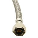 1/2" FIP x 1/2" FIP x 20" Long Stainless Steel Faucet Riser - W04