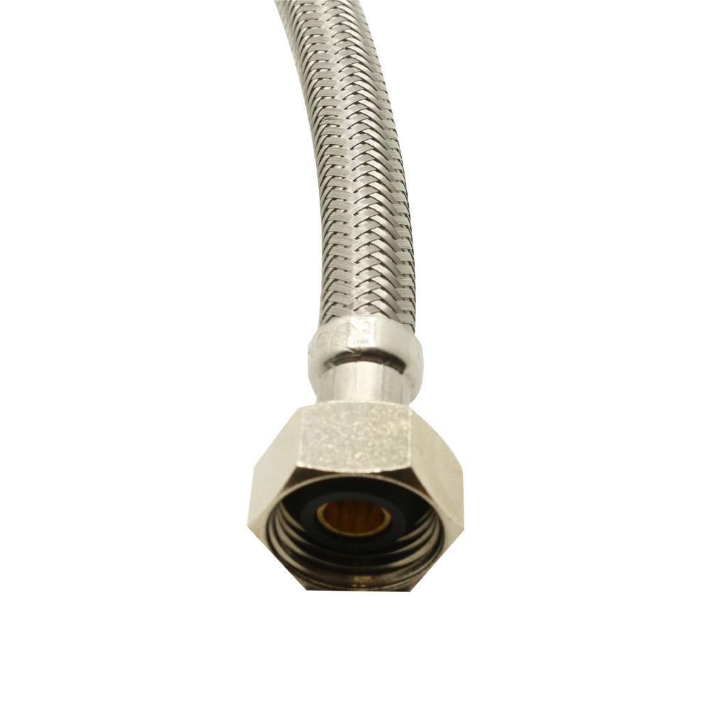 1/2" FIP x 1/2" FIP x 20" Long Stainless Steel Faucet Riser - W05