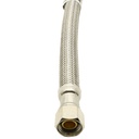 3/8" Comp x 1/2" FIP x 9" Long Stainless Steel Faucet Riser - W02