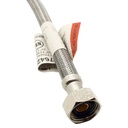 1/2" Comp x 1/2" FIP x 20" Long Stainless Steel Faucet Riser - W03