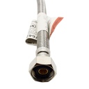 1/2" Comp x 1/2" FIP x 20" Long Stainless Steel Faucet Riser - W04