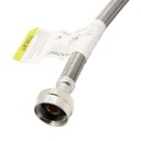 1/2" FIP x 7/8" Ballcock x 9" Long Stainless Steel Toilet Riser - W03