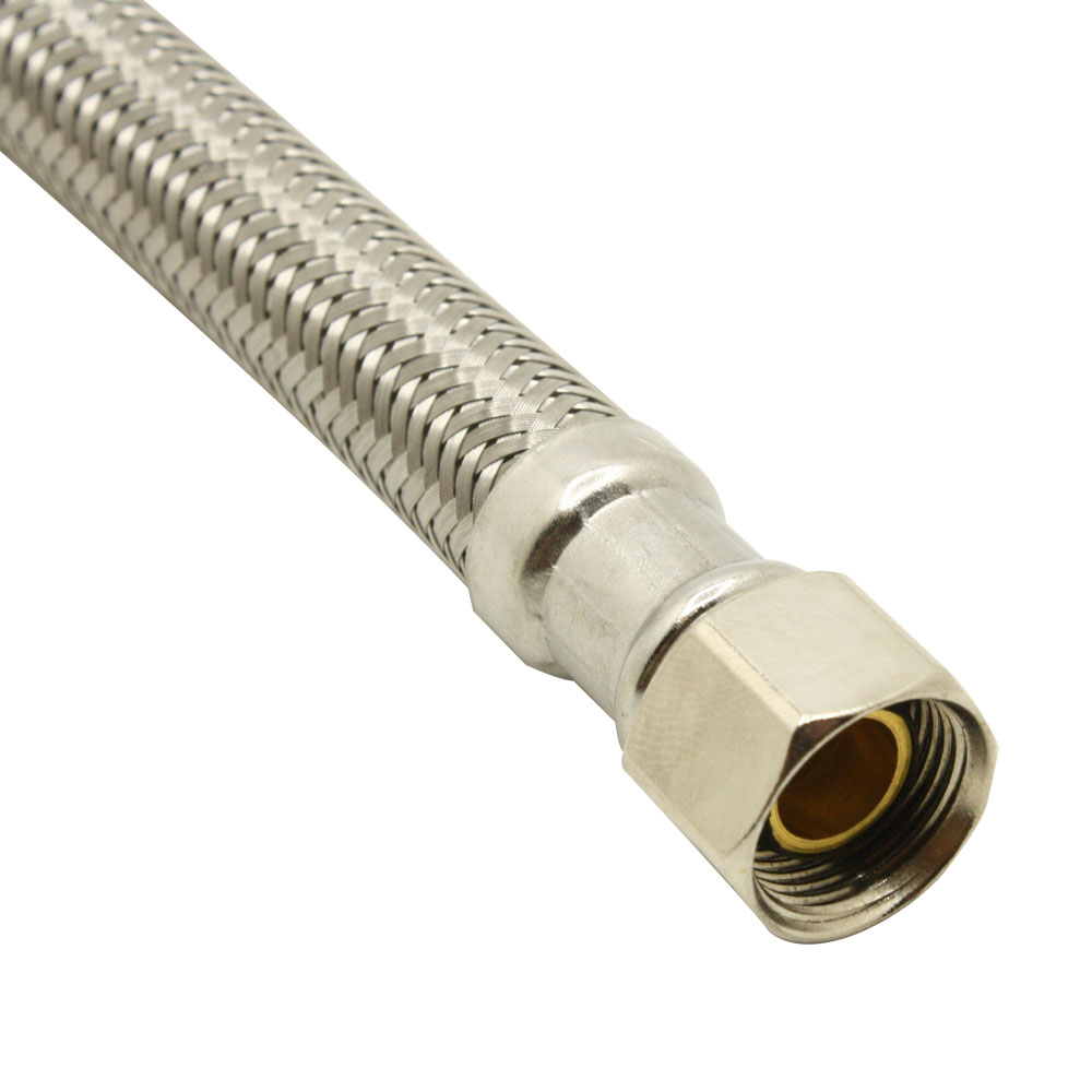 3/8" Comp x 7/8" Ballcock x 9" Long Stainless Steel Toilet Riser - W02