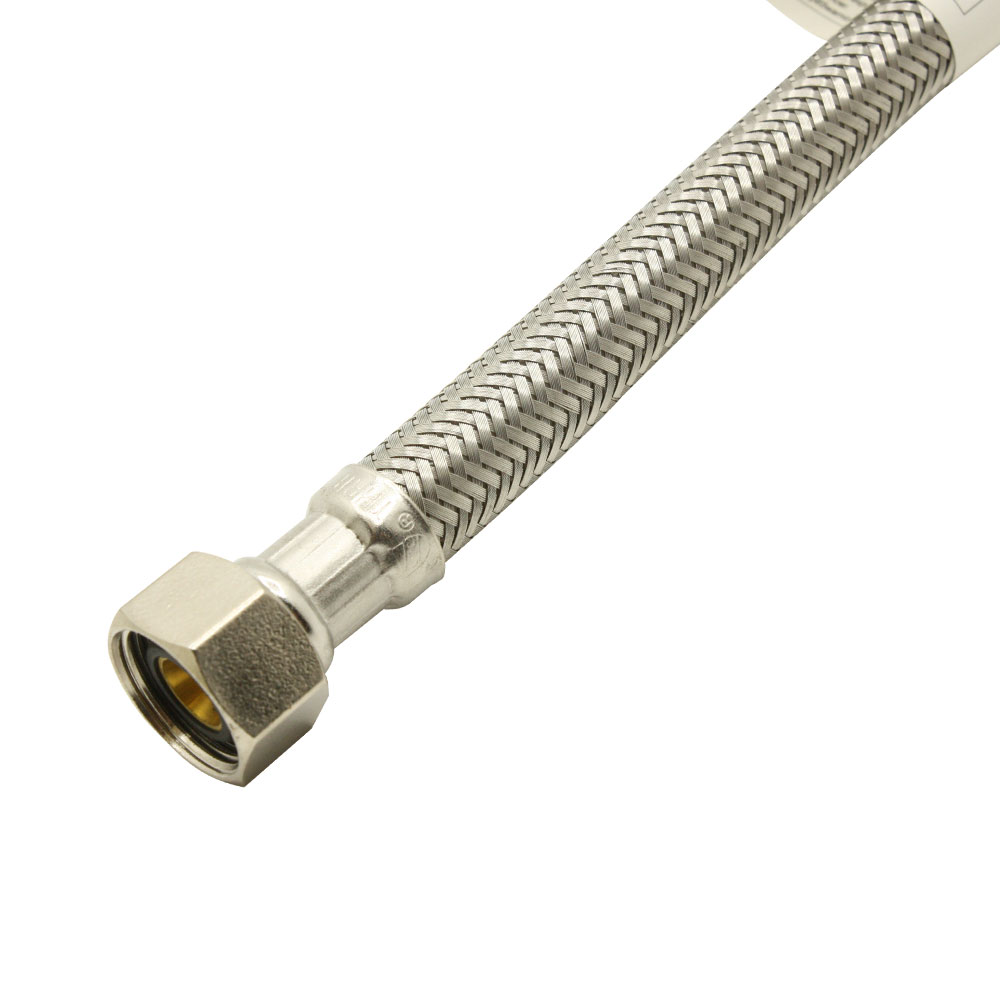 1/2" Comp x 7/8" Ballcock x 9" Long Stainless Steel Toilet Riser - W02